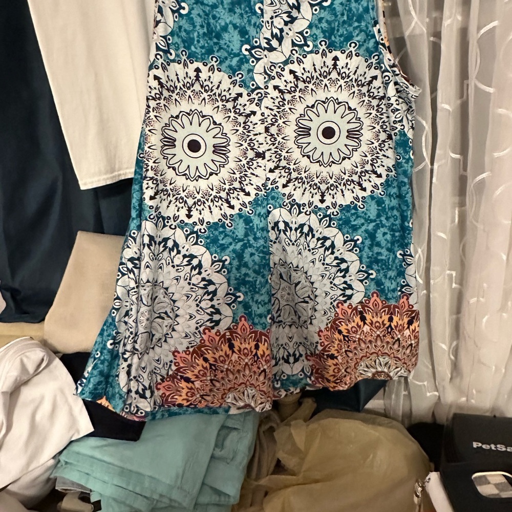 3XL Light Gray Polyester Spandex Dressy tank top - Picture 2 of 3